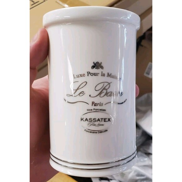 Kassatex ALB-T-W Le Bain Tumbler Luxe Paris - Picture 3 of 3